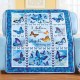 Butterfly Angels Quilted Throw